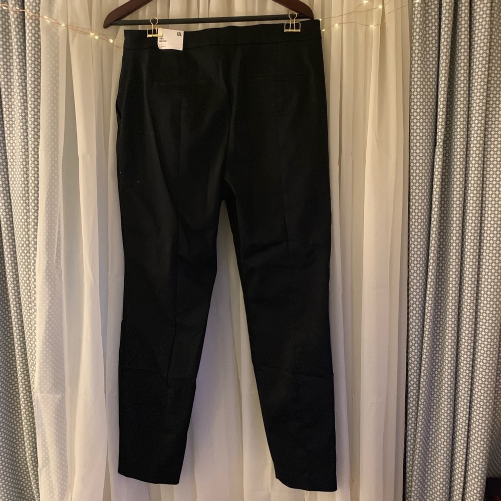 NWT Express Black Seamed High Rise Ankle Pants - Picture 2 of 5